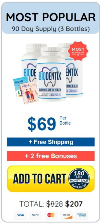 Biodentix order three bottles package